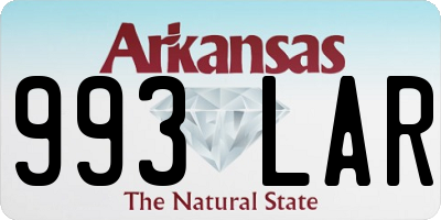 AR license plate 993LAR