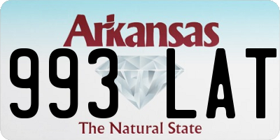 AR license plate 993LAT