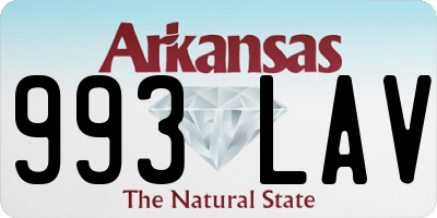 AR license plate 993LAV