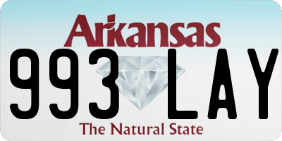 AR license plate 993LAY