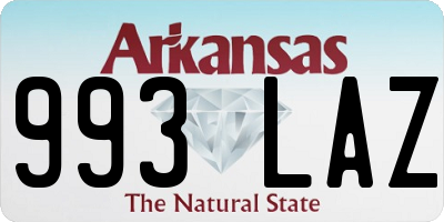 AR license plate 993LAZ