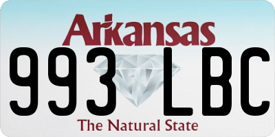 AR license plate 993LBC