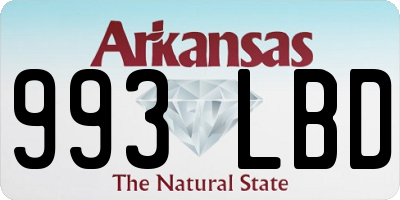 AR license plate 993LBD