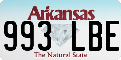 AR license plate 993LBE