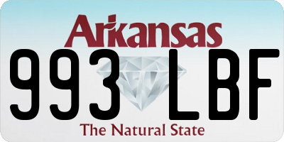 AR license plate 993LBF