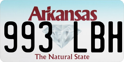 AR license plate 993LBH