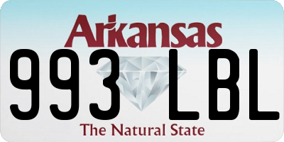 AR license plate 993LBL