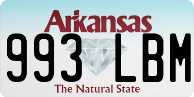 AR license plate 993LBM