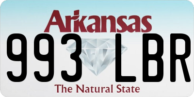AR license plate 993LBR