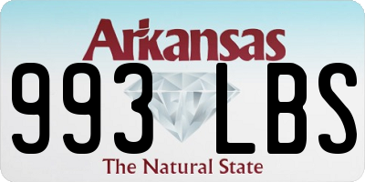 AR license plate 993LBS