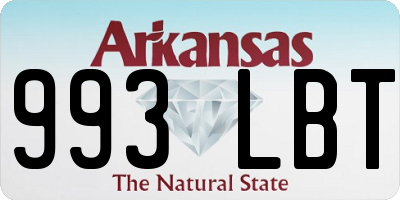 AR license plate 993LBT