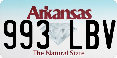 AR license plate 993LBV