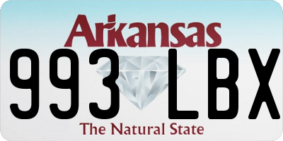 AR license plate 993LBX