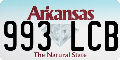 AR license plate 993LCB