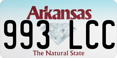 AR license plate 993LCC