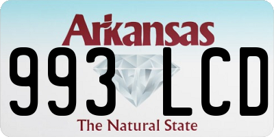 AR license plate 993LCD