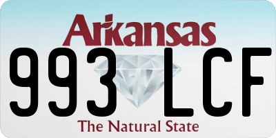 AR license plate 993LCF