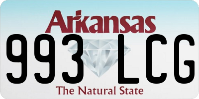 AR license plate 993LCG