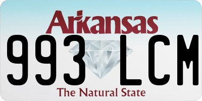 AR license plate 993LCM