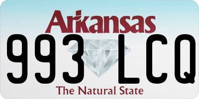 AR license plate 993LCQ