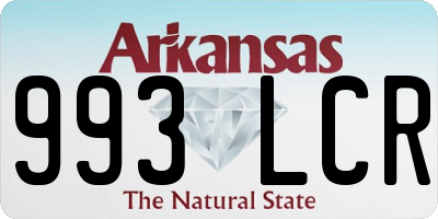 AR license plate 993LCR