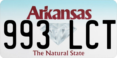 AR license plate 993LCT