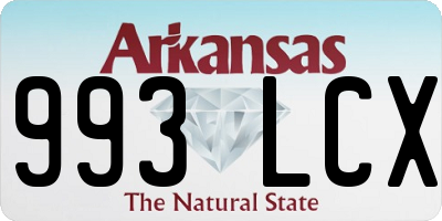 AR license plate 993LCX