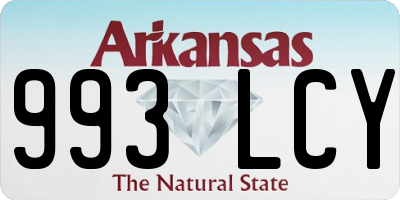 AR license plate 993LCY