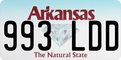 AR license plate 993LDD