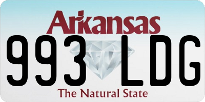 AR license plate 993LDG