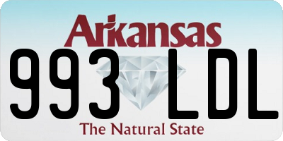 AR license plate 993LDL