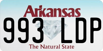 AR license plate 993LDP