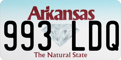 AR license plate 993LDQ
