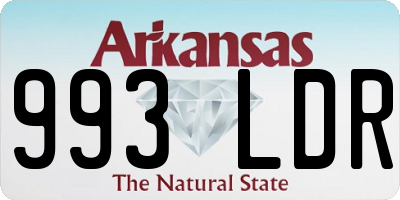 AR license plate 993LDR