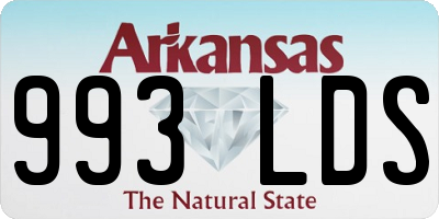 AR license plate 993LDS