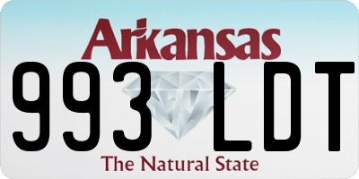 AR license plate 993LDT