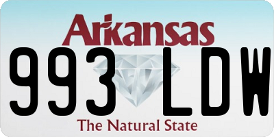 AR license plate 993LDW