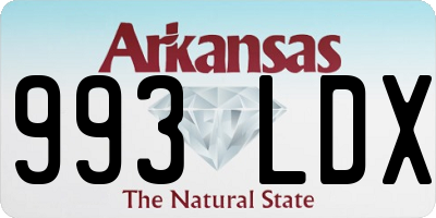 AR license plate 993LDX