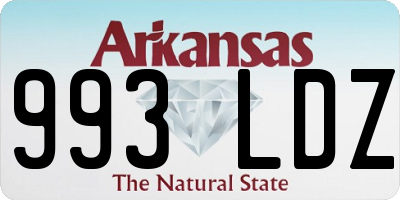 AR license plate 993LDZ