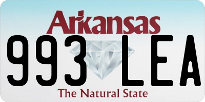 AR license plate 993LEA