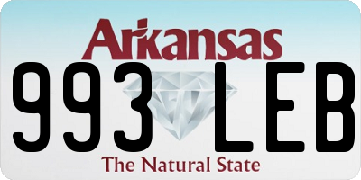 AR license plate 993LEB
