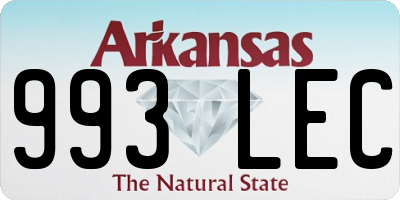 AR license plate 993LEC