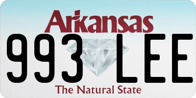 AR license plate 993LEE