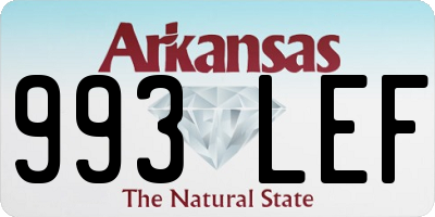 AR license plate 993LEF