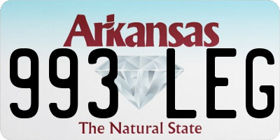 AR license plate 993LEG
