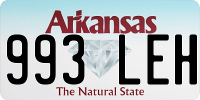 AR license plate 993LEH