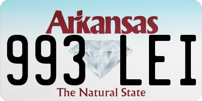 AR license plate 993LEI