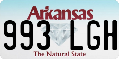 AR license plate 993LGH