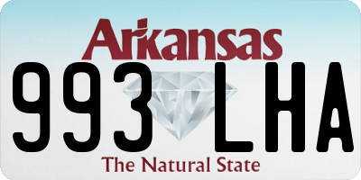 AR license plate 993LHA