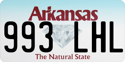 AR license plate 993LHL
